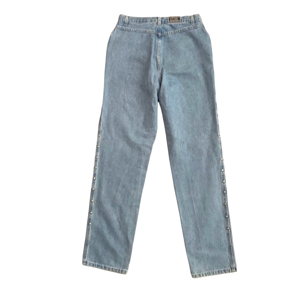 Vintage Rockies Light Wash High Waist Rib Cage Studded Pocketless Back Jeans